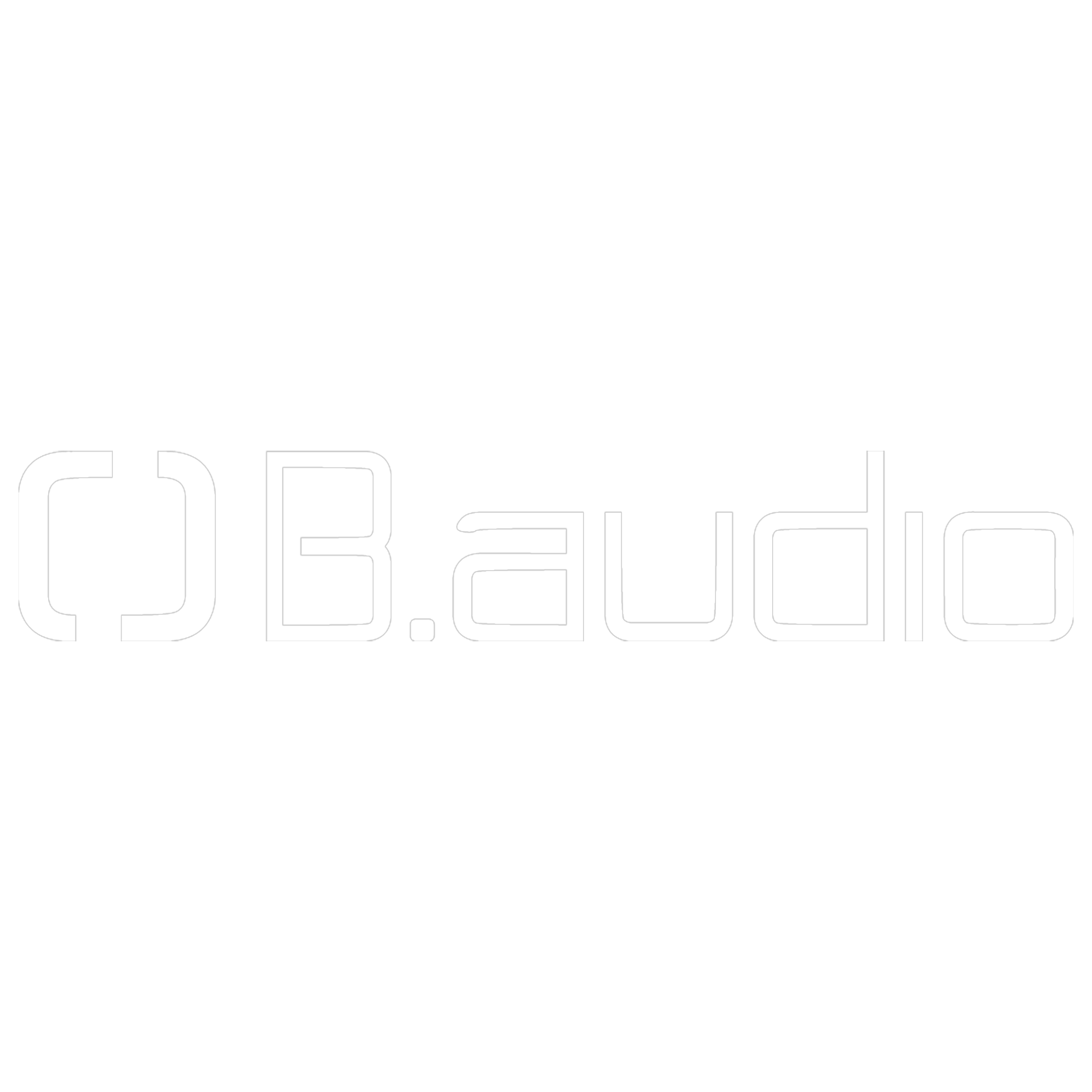 لوگوی B.audio، اسپیکر و سیستم صوتی Hi-Fi