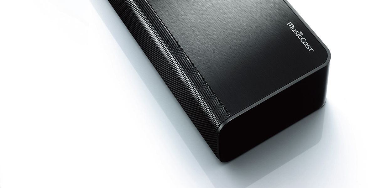 Yamaha 3D surround sound Digital Soundbar MusicCast BAR 400 (YAS-408)  Sounds as good as it looks.