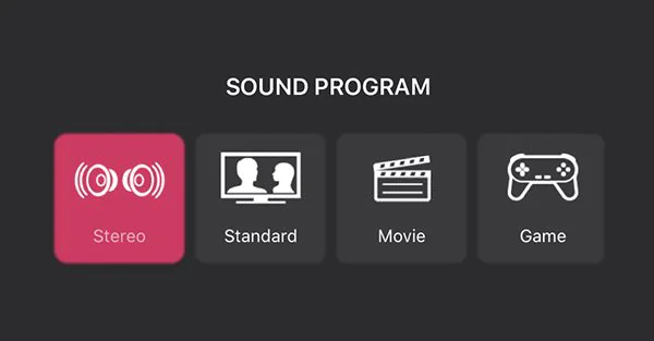 4 Sound Modes