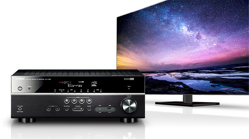 Yamaha RX-V385 385 Receiver Amp Full 4K Ultra HD Support