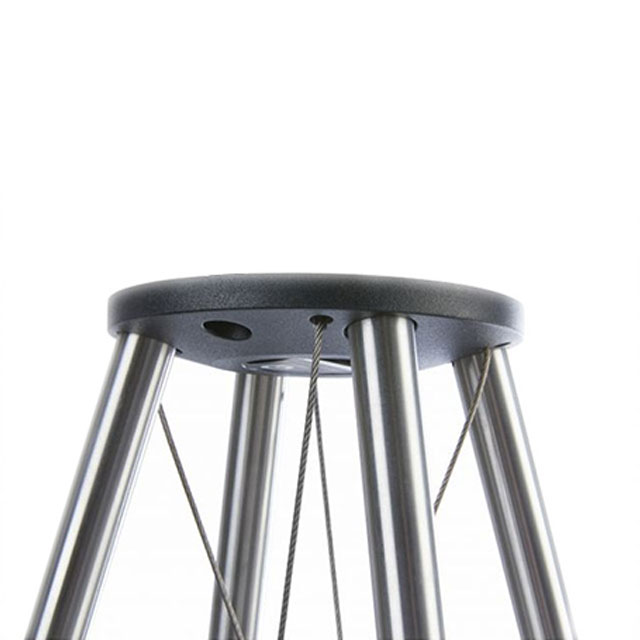 پایه بلندگو Tensegrity Q FS75 نمای بالا و کابل