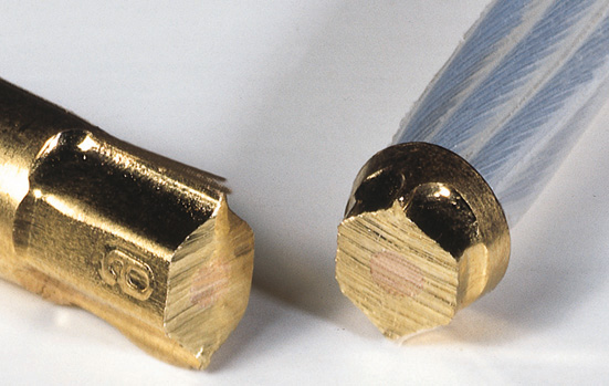 using a cold weld crimp type termination Airloc™